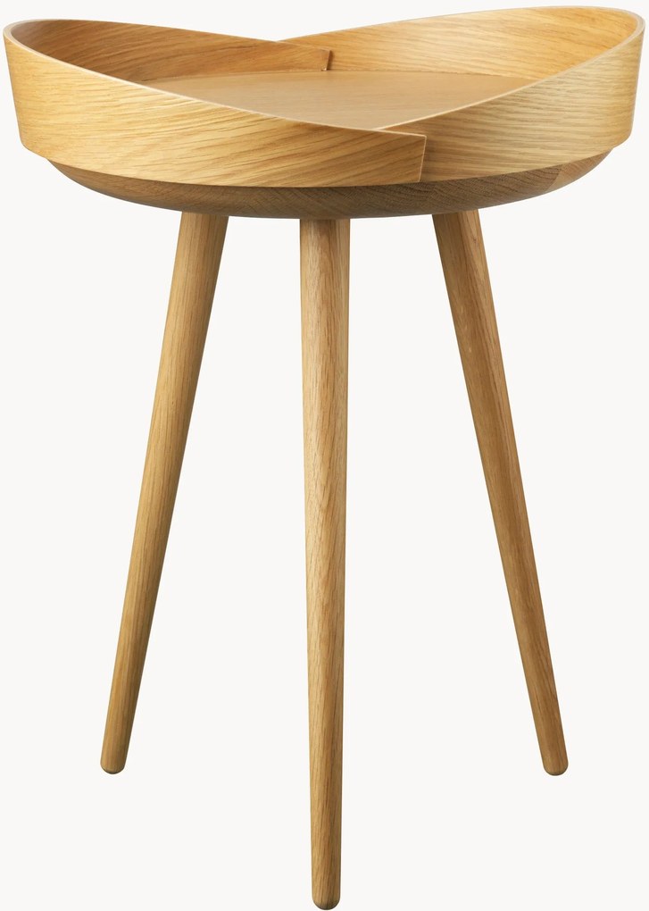 Ručne vyrobený pomocný stolík z dubového dreva Bakketop