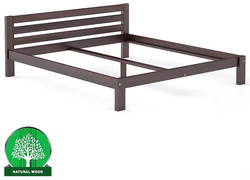 Posteľ borovica LK105–200x200 orech