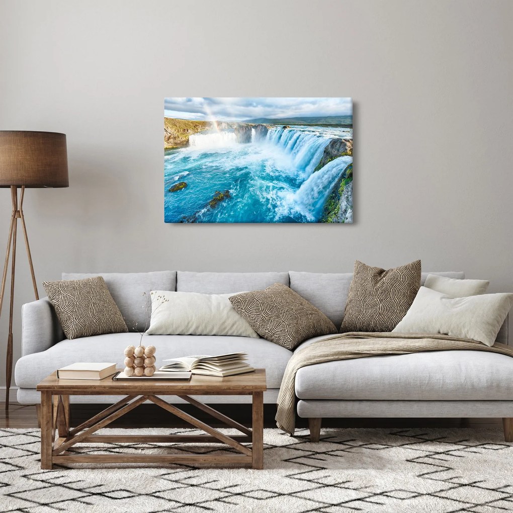 Obraz - Vodopád Godafoss (90x60 cm)