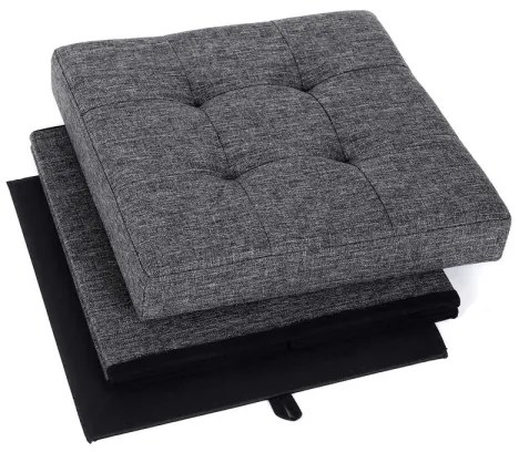 Taburet SULTAN 38x38 cm sivý