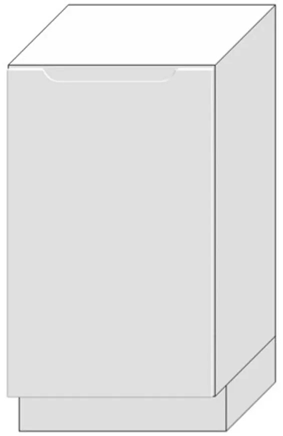 Dvierka na umývačku Zoya 45pz Biely hrášok