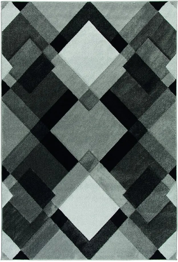 Sivý koberec Flair Rugs Nimbus Grey White, 80 × 150 cm