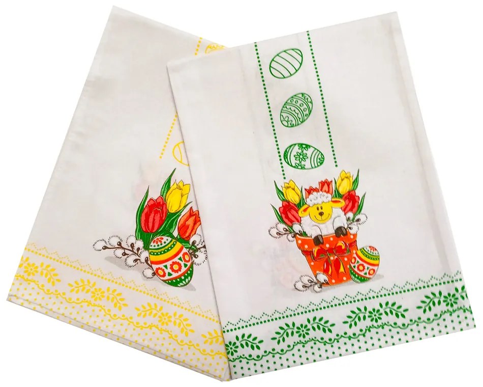 HAPPY EASTER SHEEP kuchynské utierky 2 ks