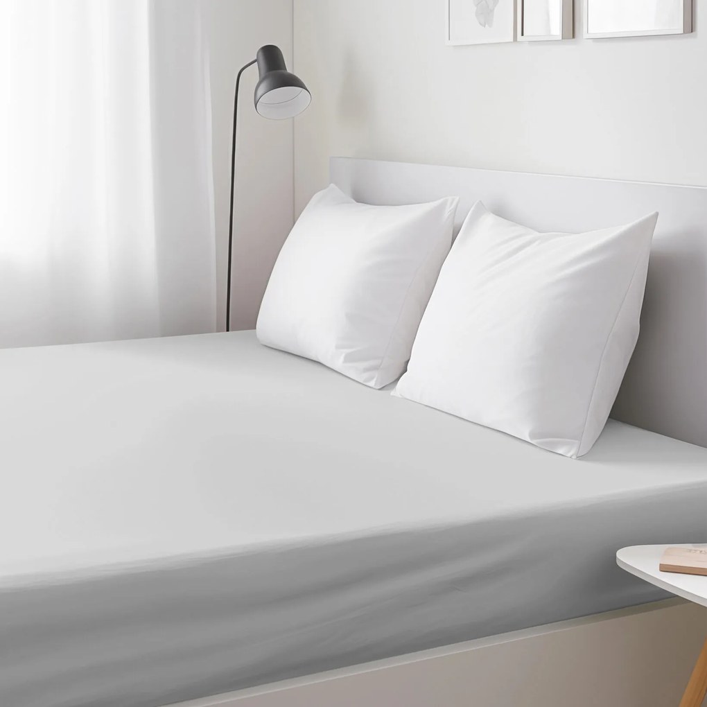 Goldea bavlnená napínacia plachta - svetlo sivá 90 x 200 cm