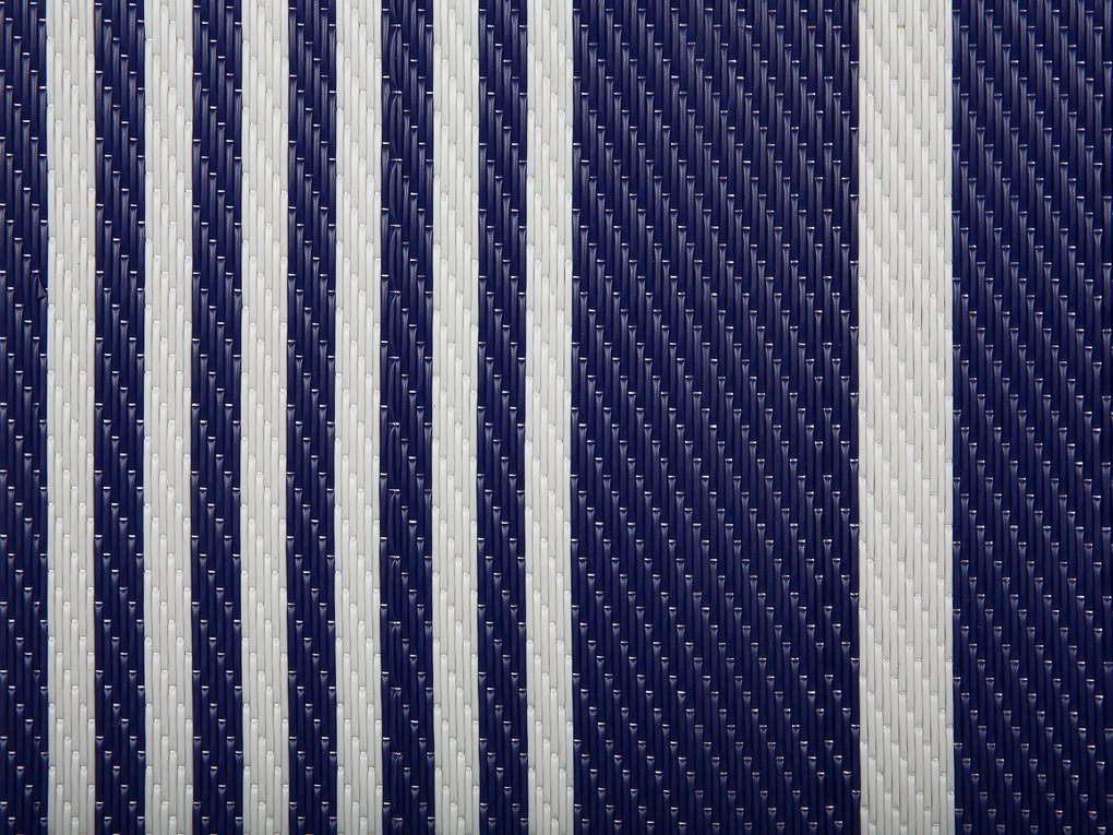 Vonkajší koberec 90 x 180 cm námornícka modrá HALDIA Beliani