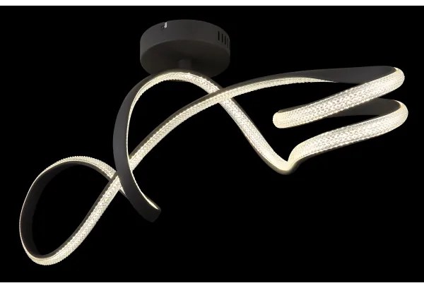 Globo 67341DS - LED Prisadený luster SWIRL LED/30W/230V čierna