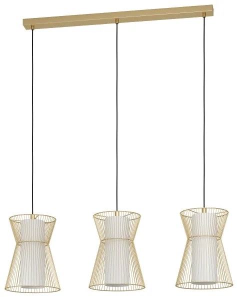 Eglo 99636 - Luster na lanku MASETA 3xE27/40W/230V zlatá