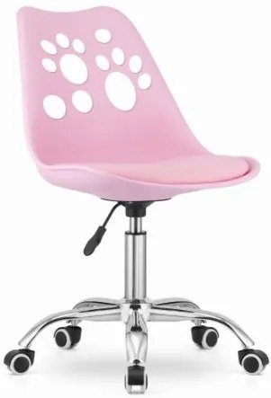Bestent Kancelárska stolička ružová PAW Basic