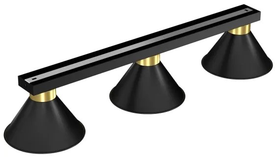 Bodové svietidlo DEMET 3xE27/60W/230V čierna/zlatá