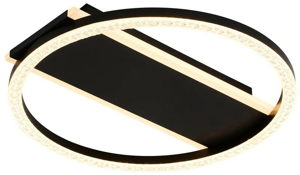 Rabalux 71369 dizajnové stropné LED svietidlo s kryštálmi Kerstin, 24W, 1680lm, IP20
