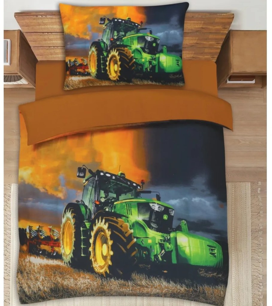 3D obliečky z mikrosaténu TRACTOR FORCE farebné Rozmer obliečky: 70 x 90 cm | 140 x 200 cm