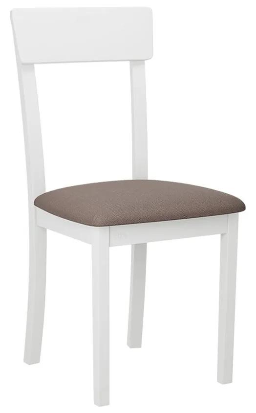 Jedálenská stolička Malzik I, Morenie: biela, Poťahové látky: Hygge D20
