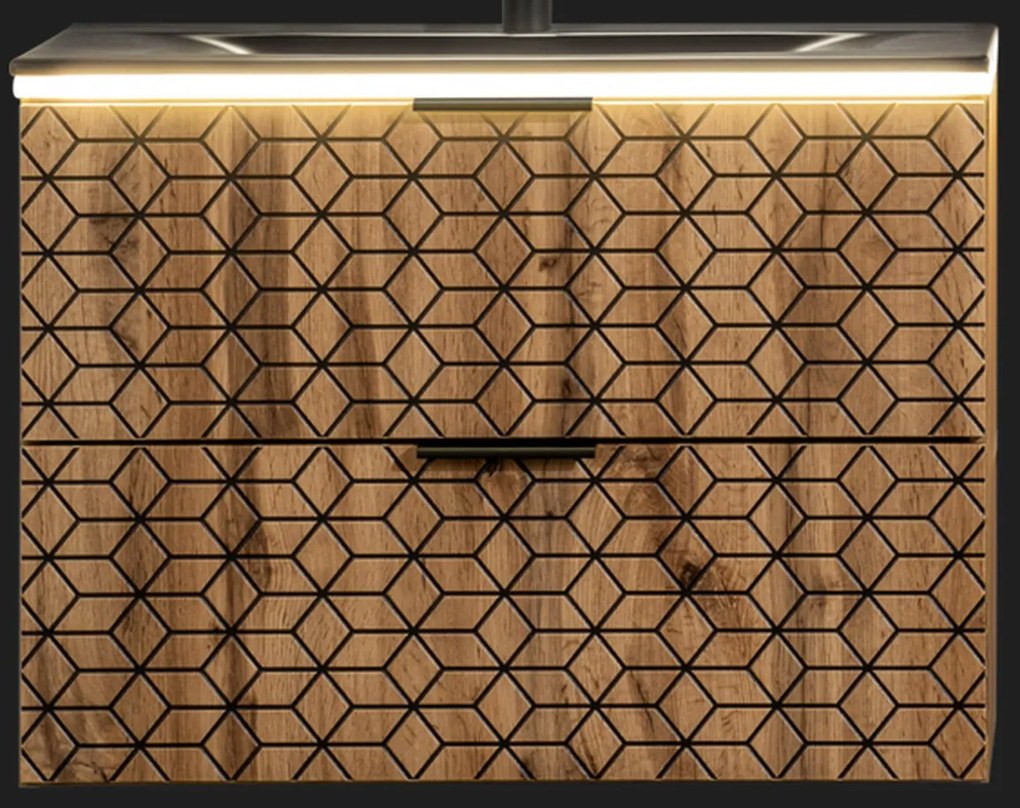 LED podsvietenie Rama Diamond 80 cm chróm