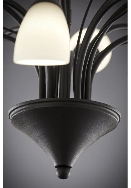 Jupiter 2056 - Luster na tyči GLORIOSA 10xG9/14W/230V čierna