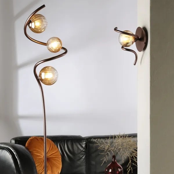 ONLI - Stojacia lampa FRIDA 3xG9/10W/230V medená