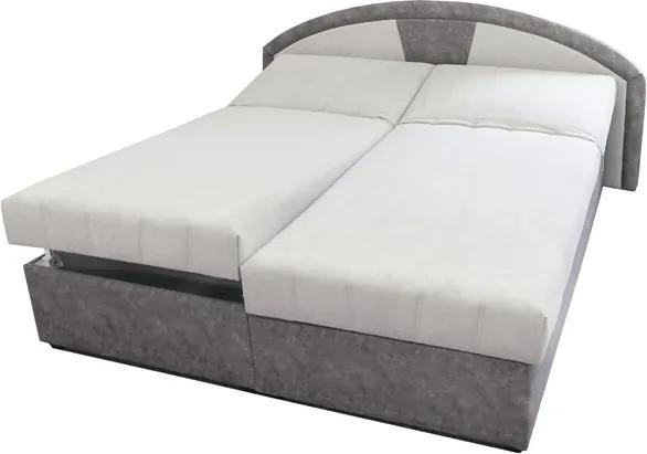 Sconto Polohovacia posteľ ANETA sivá, 180x200 cm