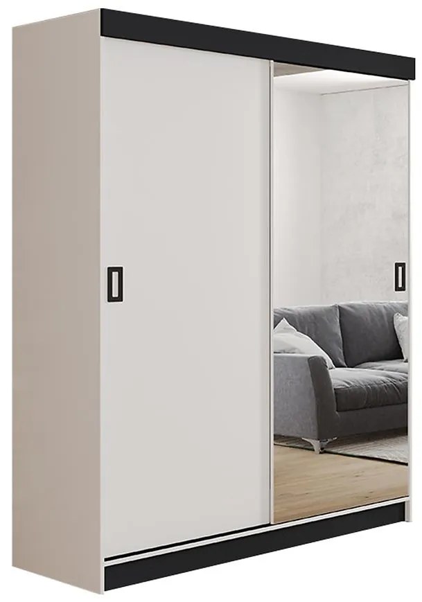 Skriňa Retro 138 1L Biely / Dvierka biely