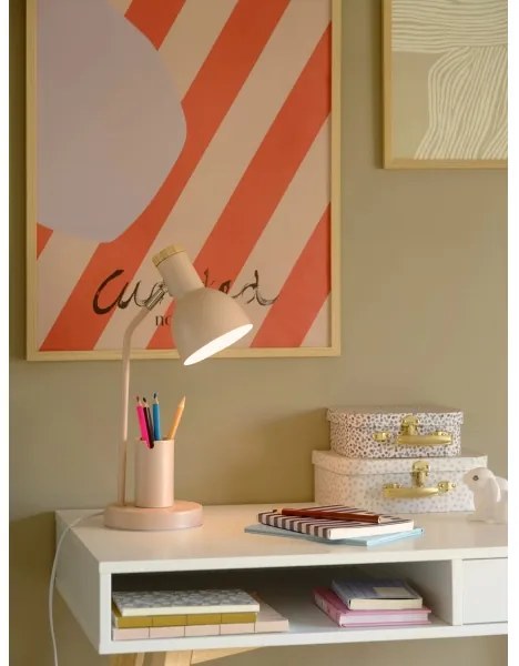 Nordlux - Stolná lampa DEVONE 1xE27/15W/230V ružová