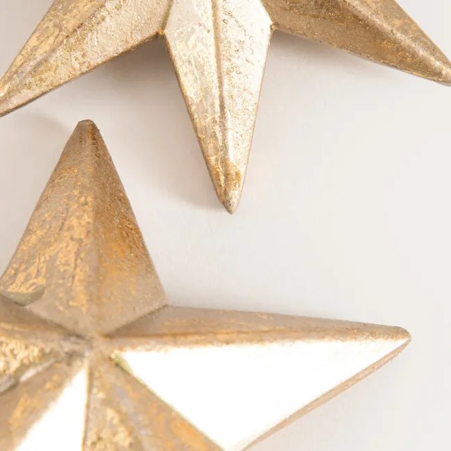 Závesná vianočná dekorácia RINNA zlaté hviezdy 754210 (2 ks)