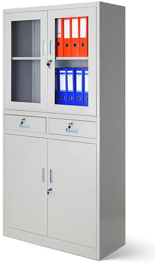 Kancelárska skriňa Edmund kovová šedý