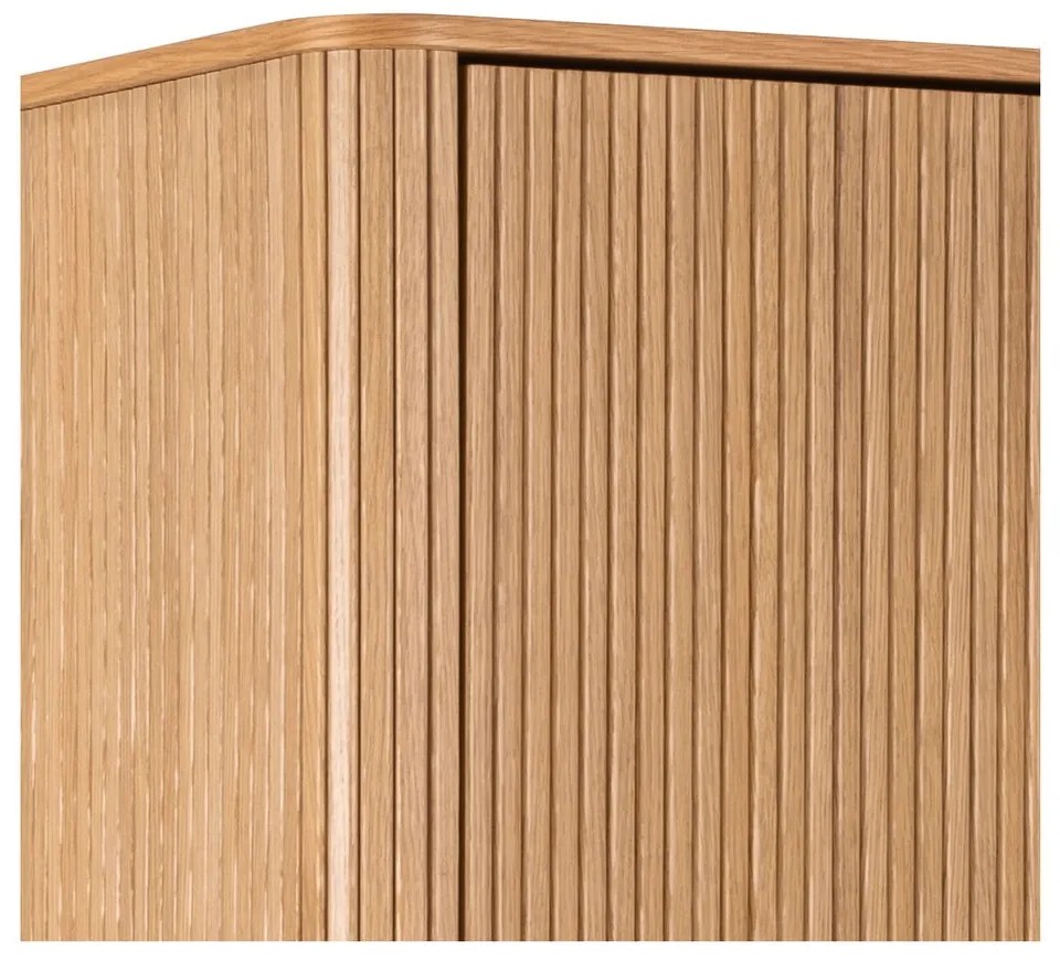 Šatníková skriňa v dekore duba v prírodnej farbe 100x200x55 cm Langley – Actona