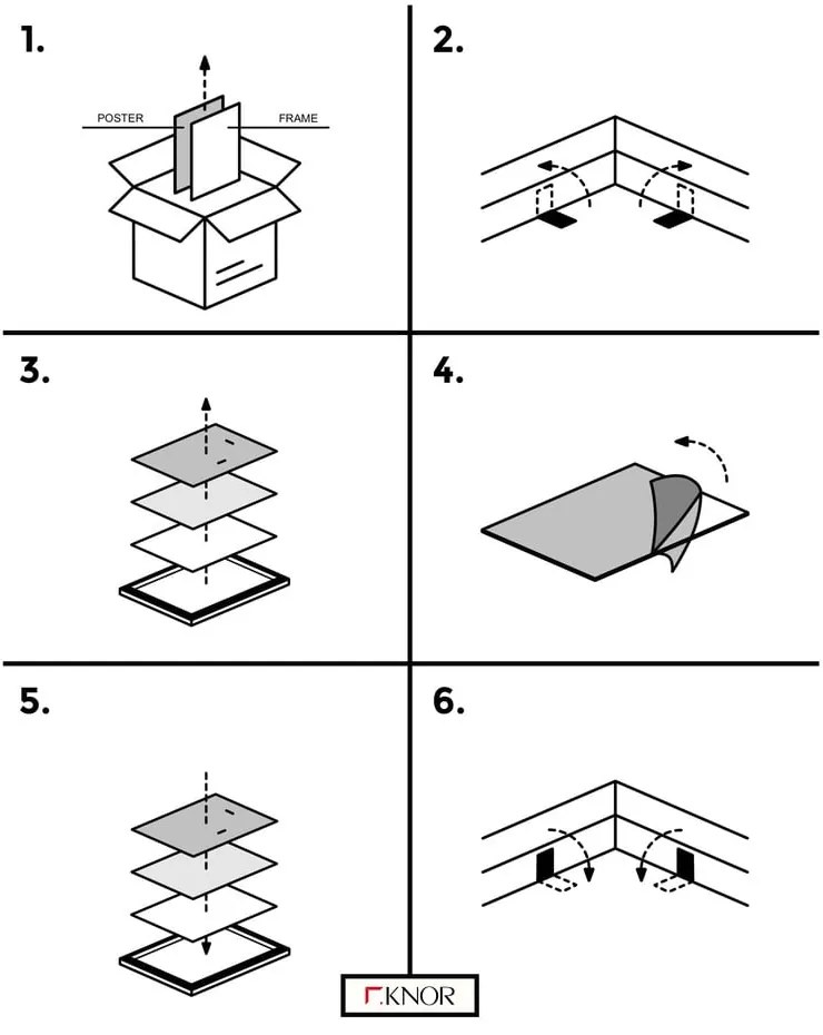 Obrazy v súprave 4 ks 30x40 cm Calm – knor