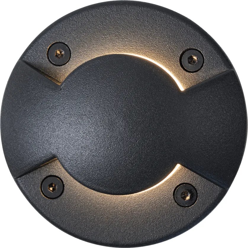 Sada 6 moderných zemných bodových svetiel čierna GU10 50mm 2-svetelný efekt IP65 - Cellar