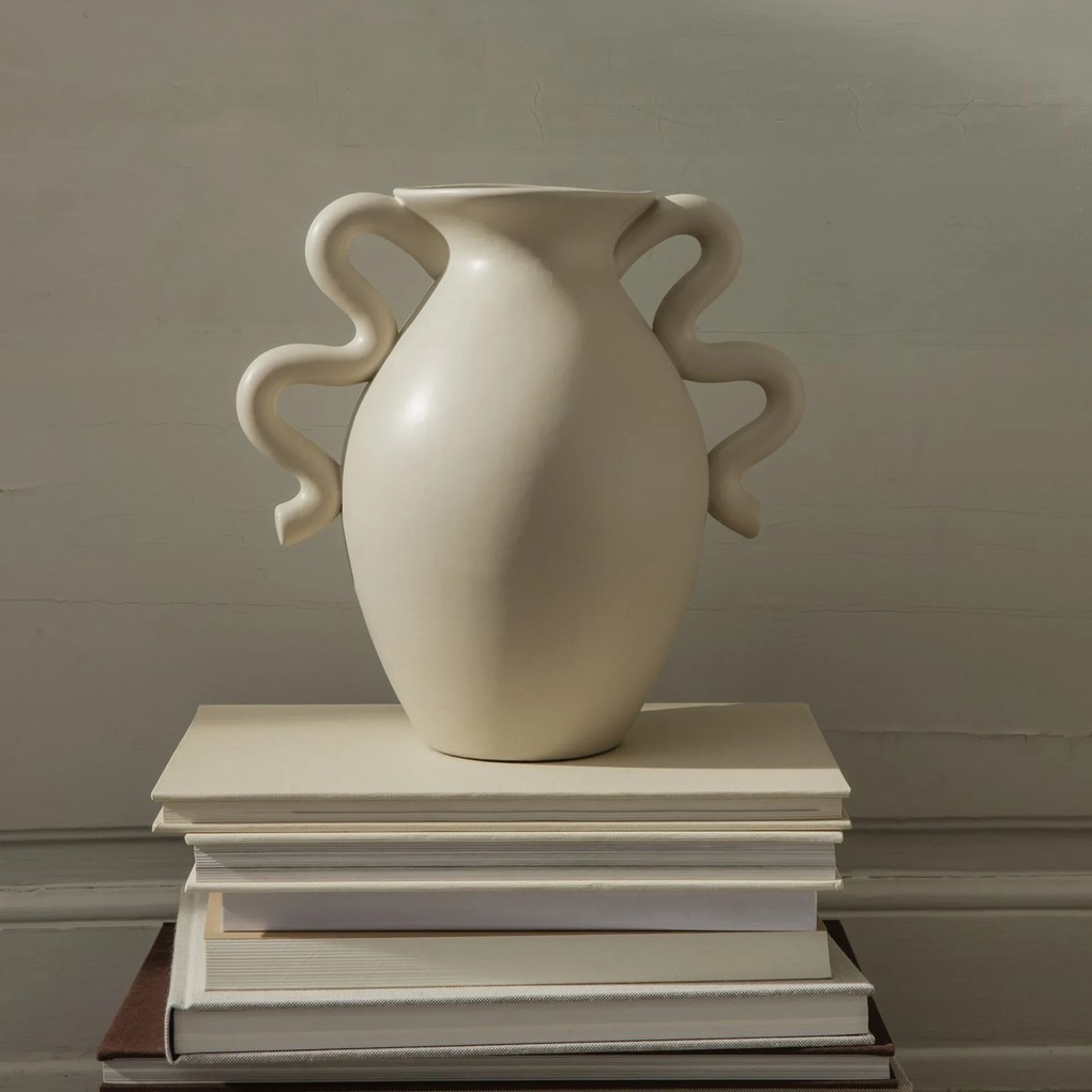 Ferm Living Keramická váza Verso Cream