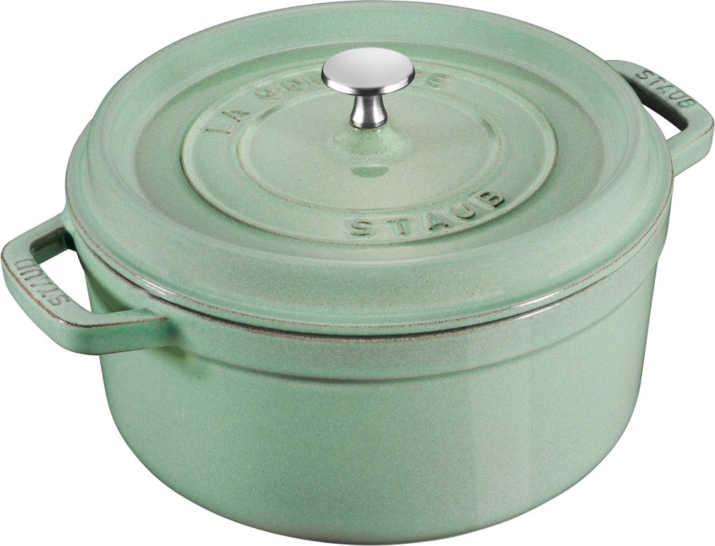 Hrniec La Cocotte liatina 5,2 l mätovo zelený