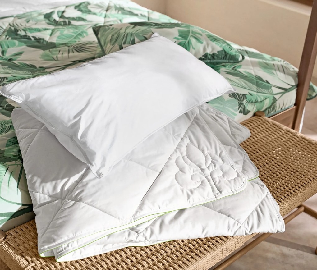 Letná prešívaná bavlneno-ľanová prikrývka irisette® greenline, štandardná veľkosť