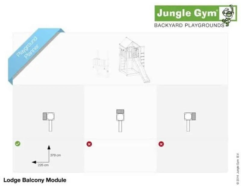 Ihrisko Jungle Lodge so šmykľavkou a modulom Balcony
