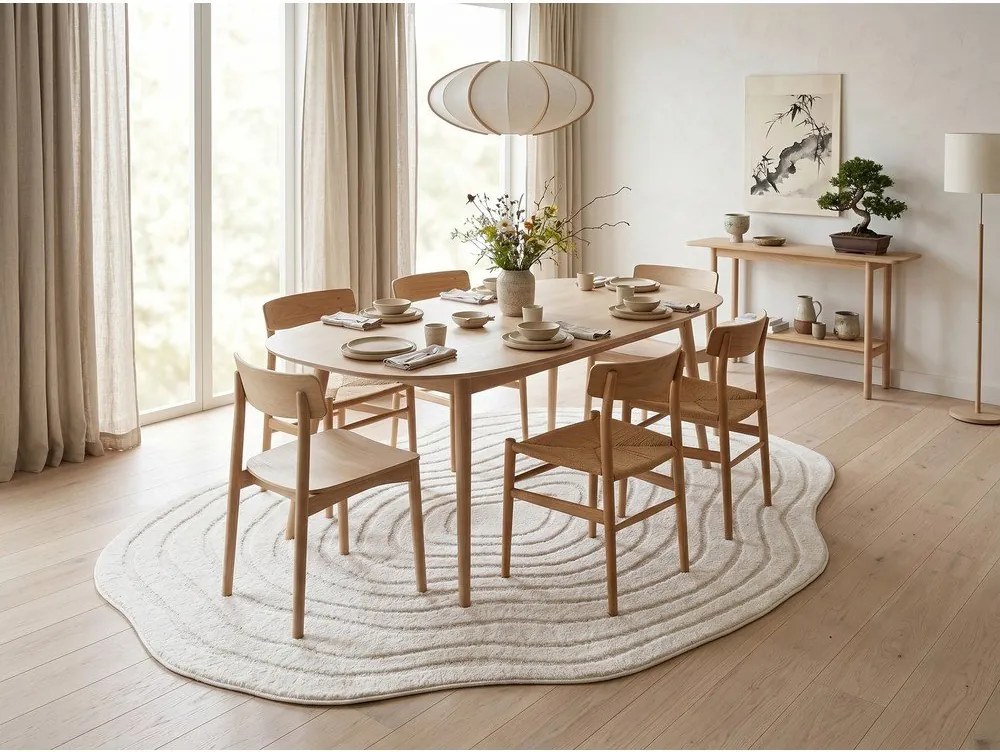 Krémovobiely koberec 160x230 cm Pebble – ESTE