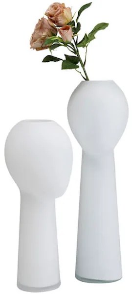 Cabeza váza 50 cm biela