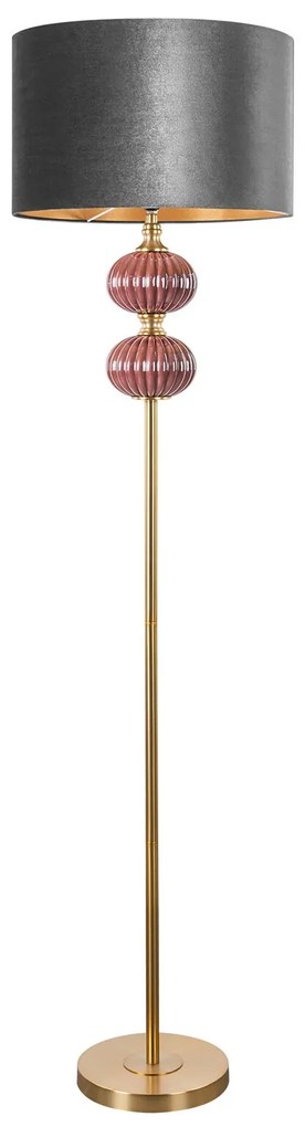 Stojacia lampa Mariana/01 46x174 strieborno-bordové