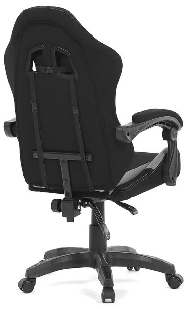 Autronic BONTEC Herné kreslo, synchrónny mechanizmus, čierna látka, KA-R209 GREY Farba: Čierna