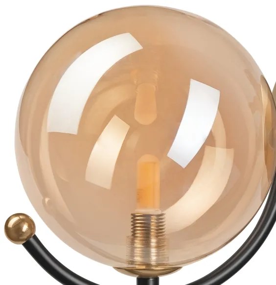 Nástenné svietidlo GEORGIA 1xE14/5W/230V zlatá/dymová béžová