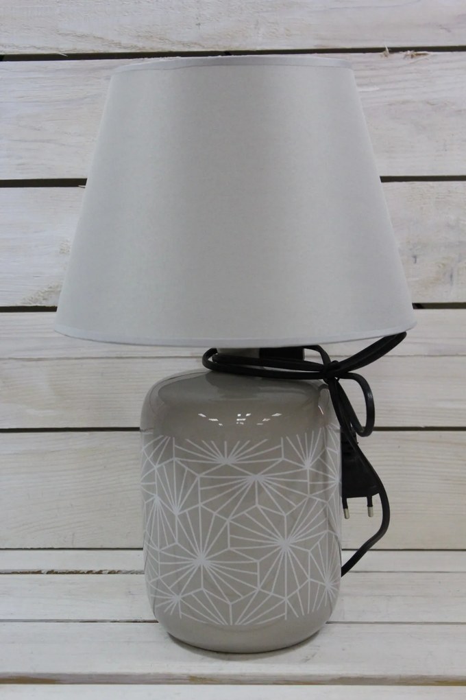 Lampa - sivo-biela (v. 40 cm)