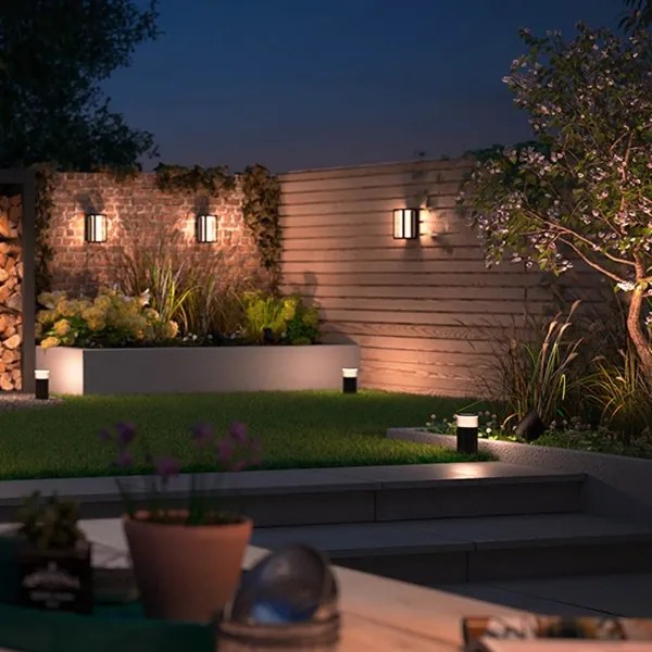 Philips 17459/30/P7 - LED RGB Vonkajšie svietidlo Hue IMPRESS 2xLED/8W/24V IP44