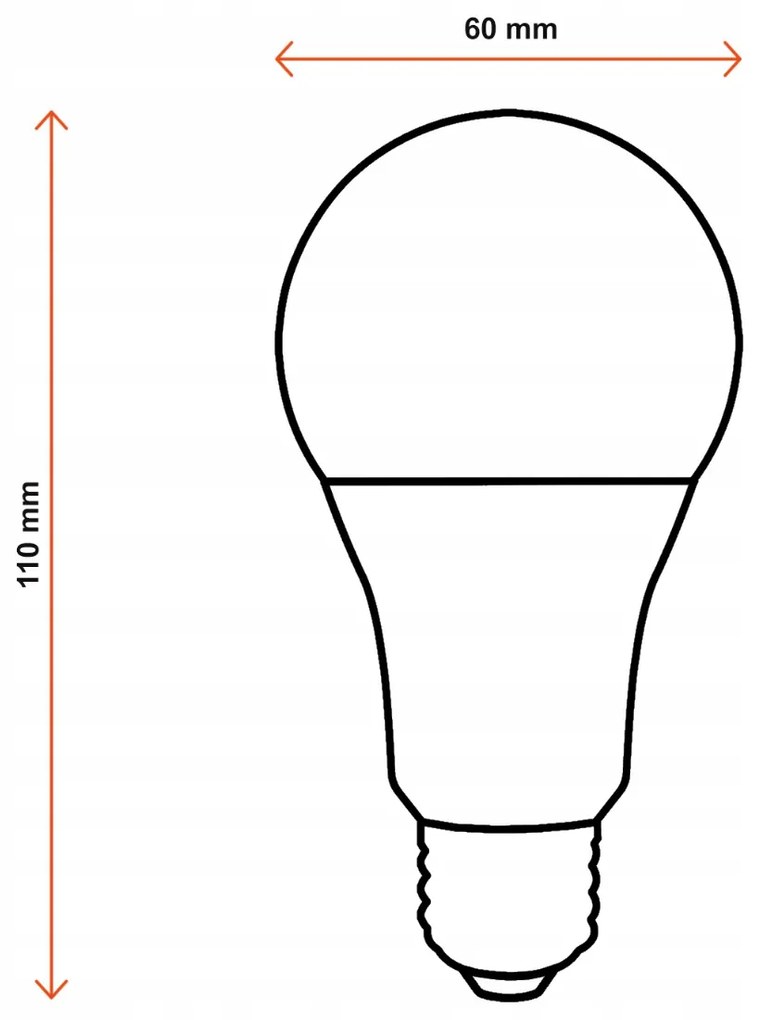 BERGE LED žiarovka - E27 - 15W - 1500Lm - neutrálna biela