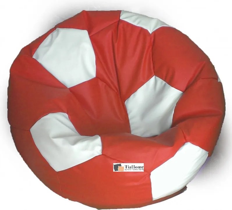 Sedací vak futbalová lopta XXL - bielo sivá