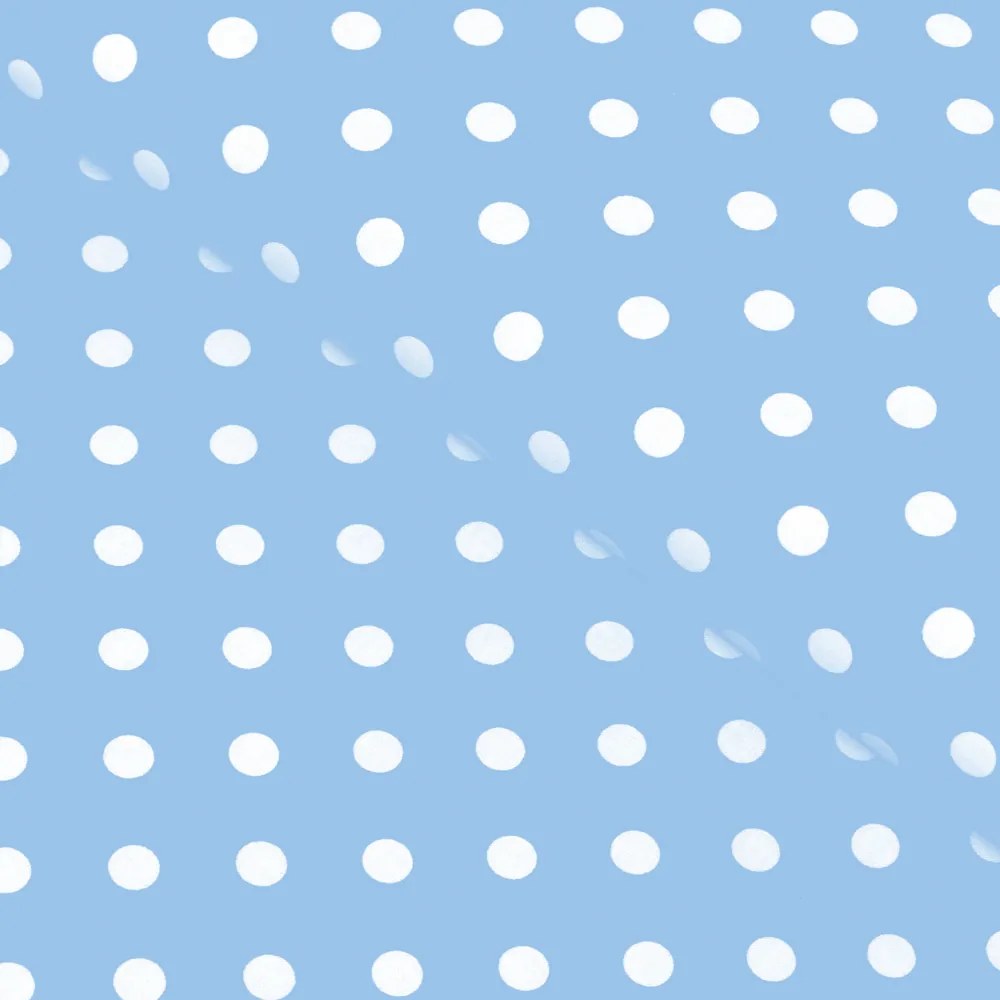Bavlnená látka/plátno Sandra SA-677 Biele bodky na svetlo modrom - šírka 140 cm