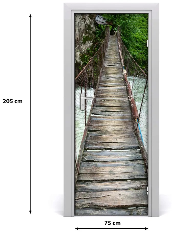 Fototapeta na dvere visiaci most 75x205 cm