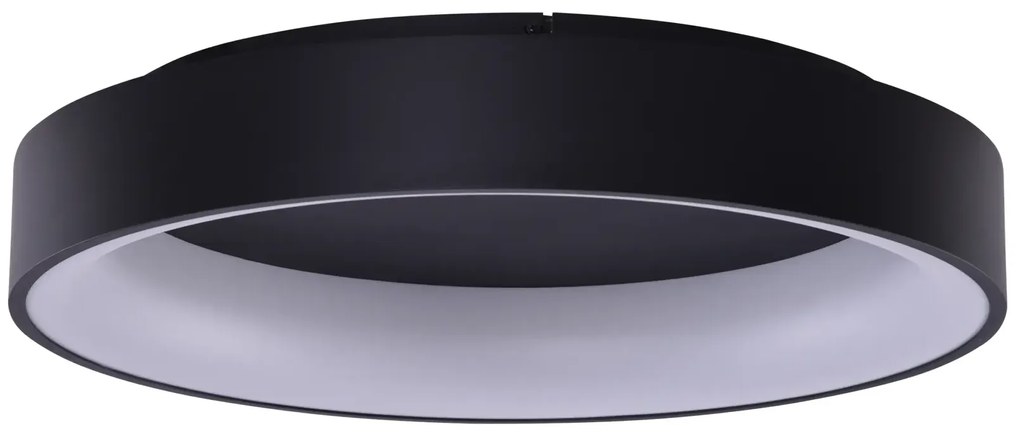 Moderné LED stropné svietidlo Solvent R 110 čierne s diaľkovým ovládačom