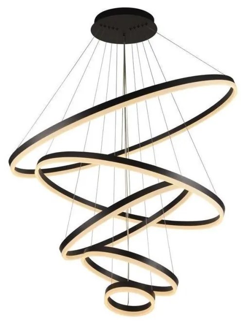 LED Stmievateľný luster na lanku LED/210W/230V 3000-6500K + diaľkové ovládanie