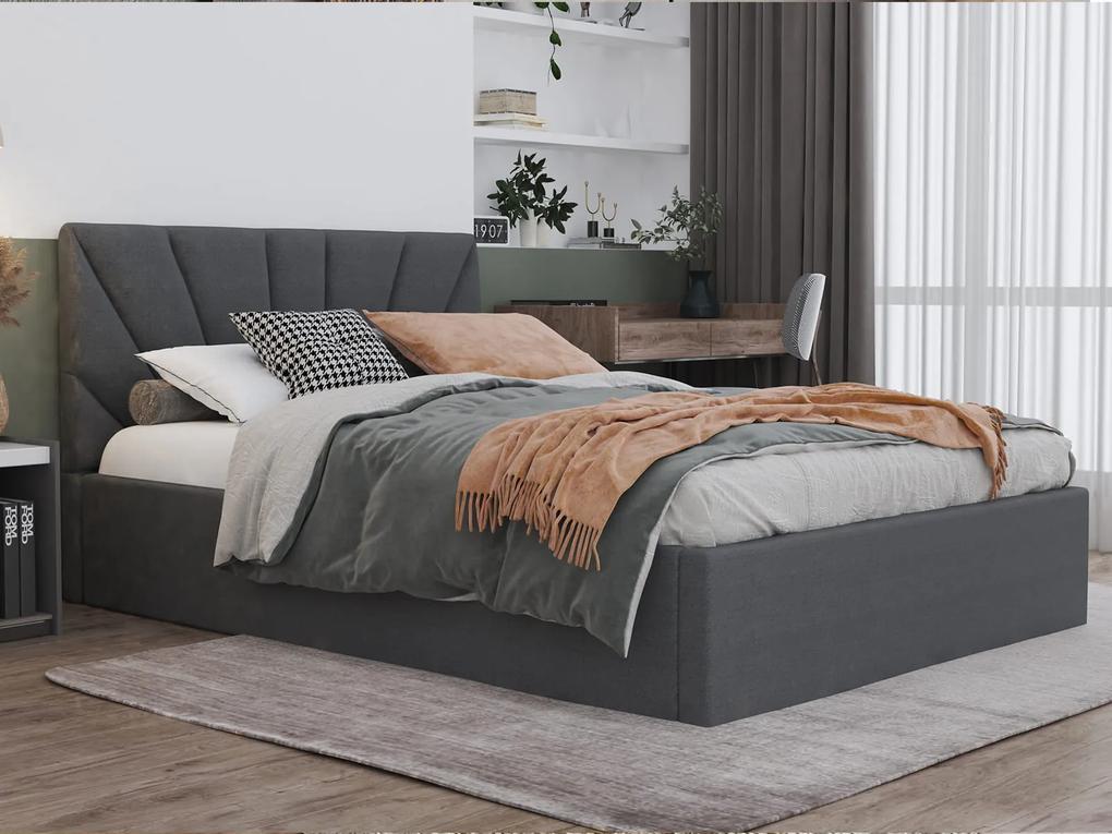 Čalúnená posteľ s úložným priestorom TOP line 3 120x200 cm