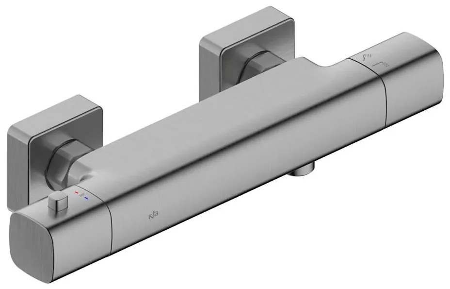 KFA Armatura 5756-010-61 - Termostatická sprchová batéria MALAGA metalická sivá