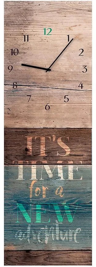 Sklenené hodiny 20X60 ADVENTURE