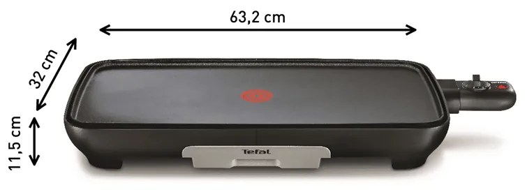 Elektrický plancha gril Tefal Malaga Successor CB503813 Strieborný/Čierny