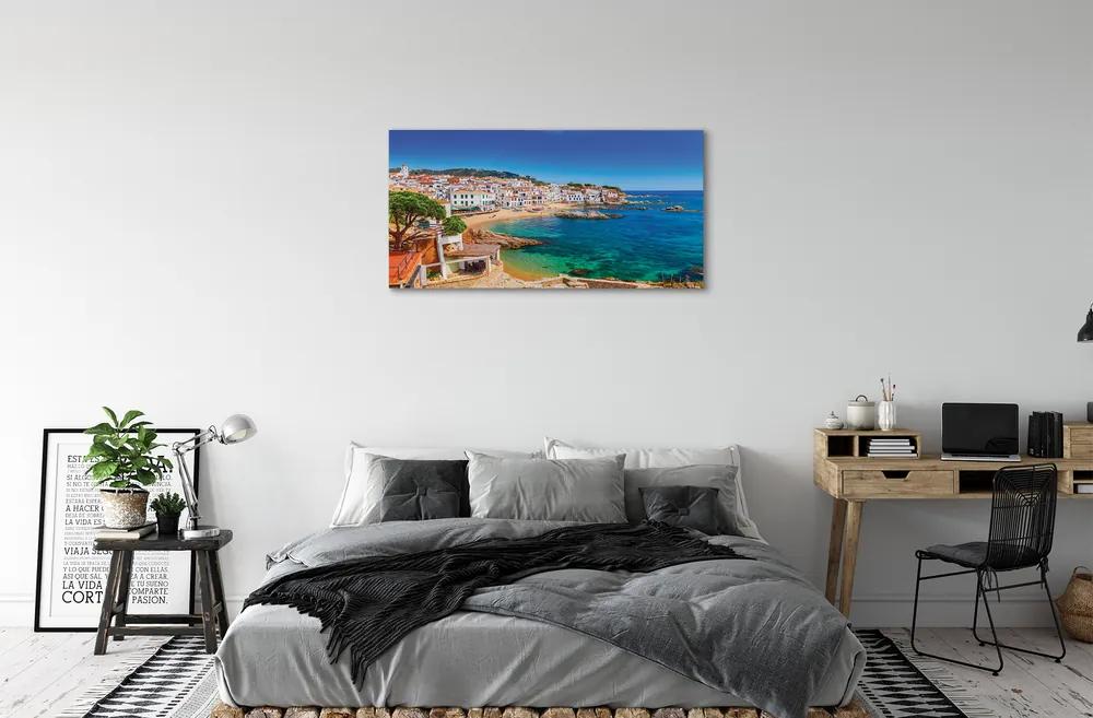 Obraz na plátne Španielsko coast beach city 120x60 cm