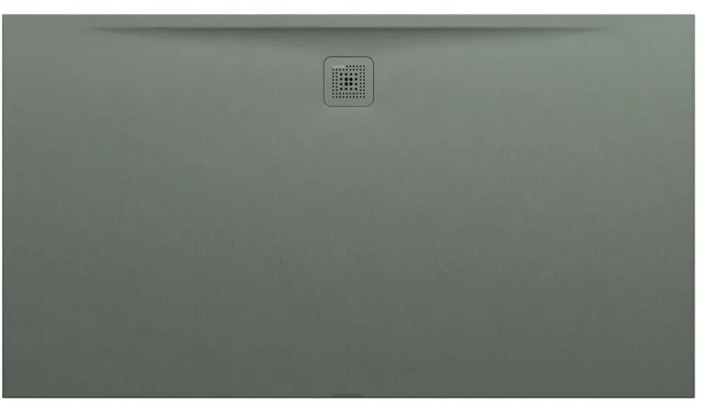 LAUFEN Pro obdĺžniková sprchová vanička z materiálu Marbond, odtok na dlhšej strane, 1800 x 1000 x 34 mm, betónová šedá, H2119560790001